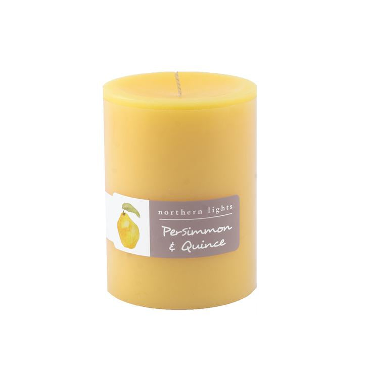 Persimmon & Quince Pillar Candle - 3x4