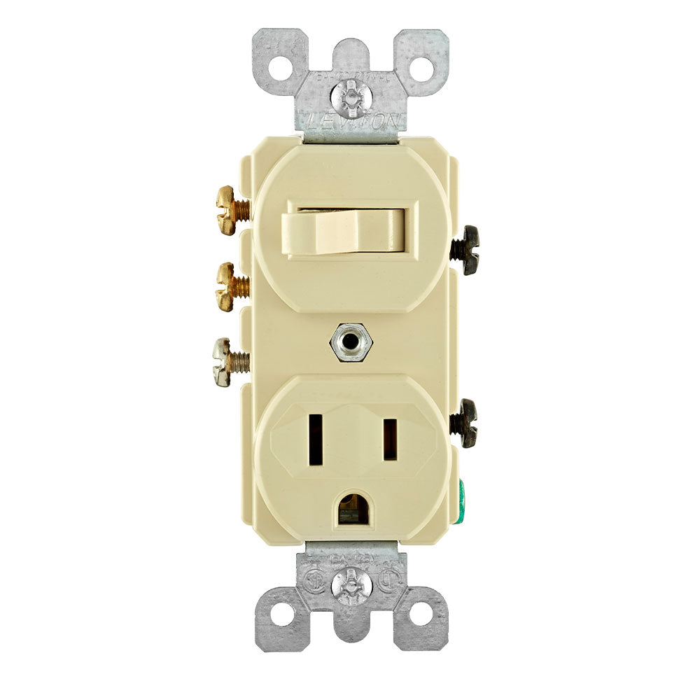 15A Combo 3-Way Toggle Switch x Receptacle