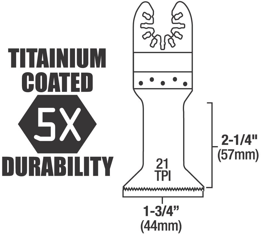 Titanium BI-M Flush Cut Blade