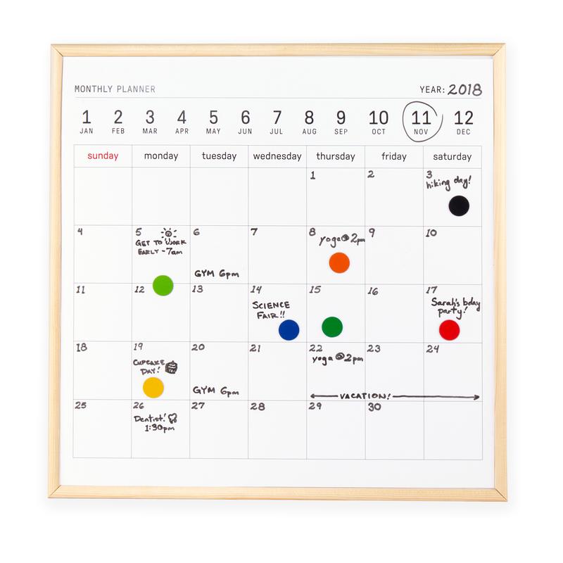 13" White Board Calendar