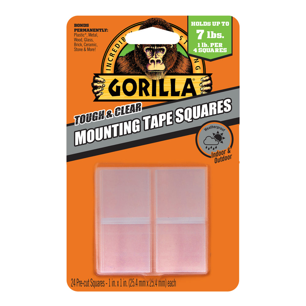 Gorilla Mounting Squares - Clear