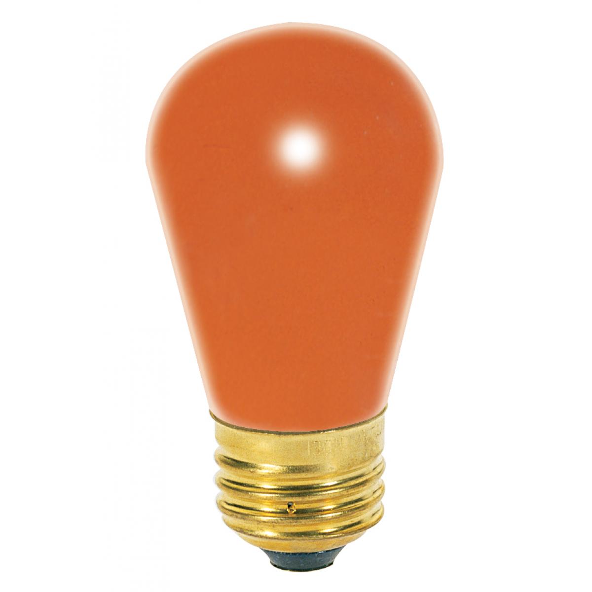 11W S14 Med Bulb - Orange