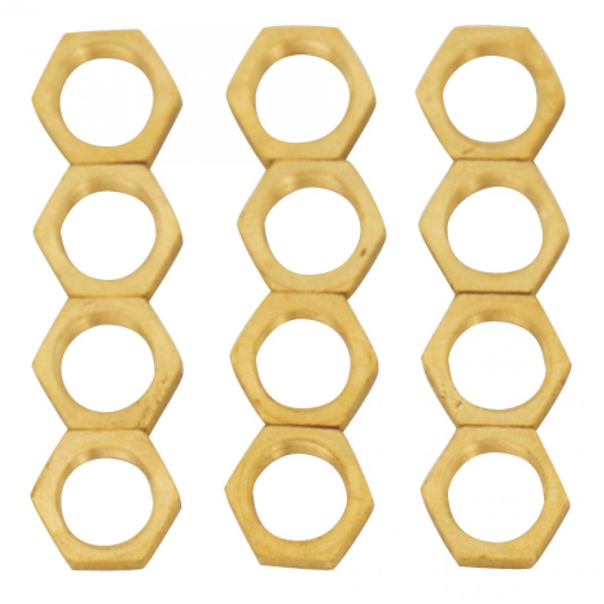 Brass 1/8 Locknuts 12pk