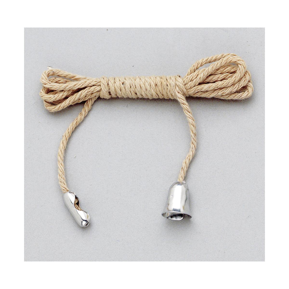 Pull String w/ Bell Chain - White
