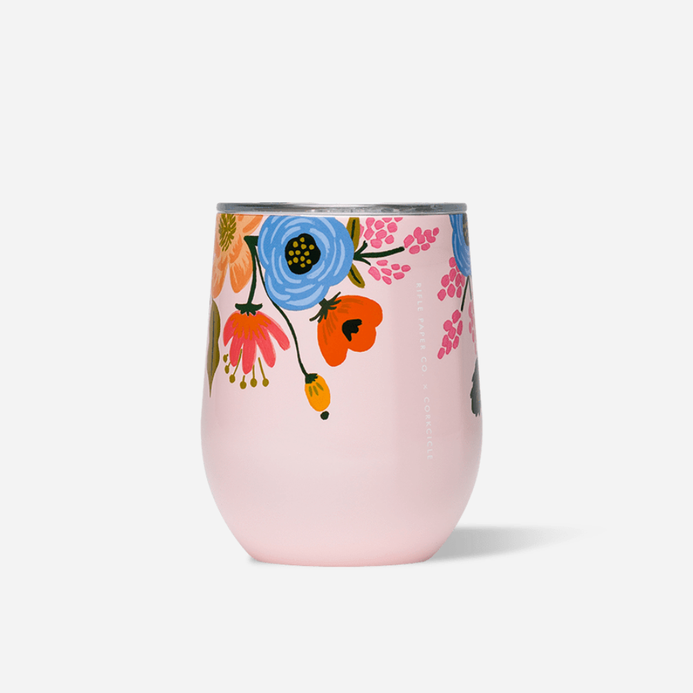 12oz Stemless - Lively Blush Floral