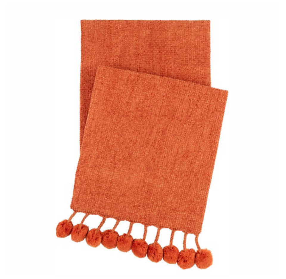 Bauble Chenille Throw  - Spice