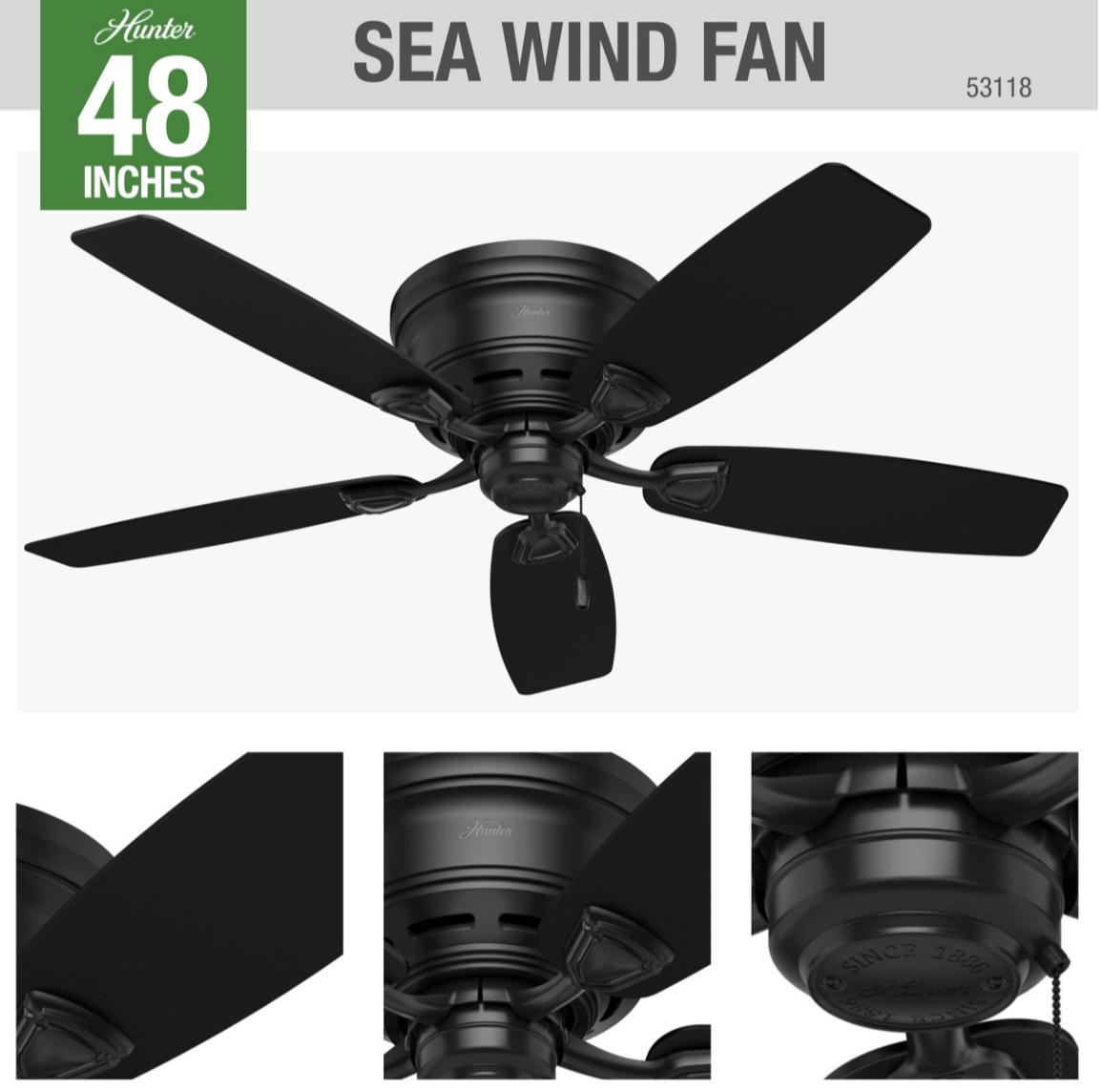 48" Sea Wind Low Profile