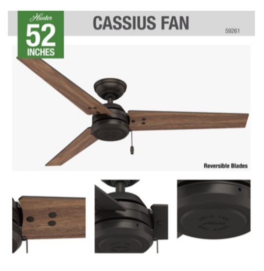 52" Cassius Outdoor Fan