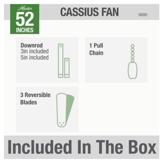 52" Cassius Outdoor Fan