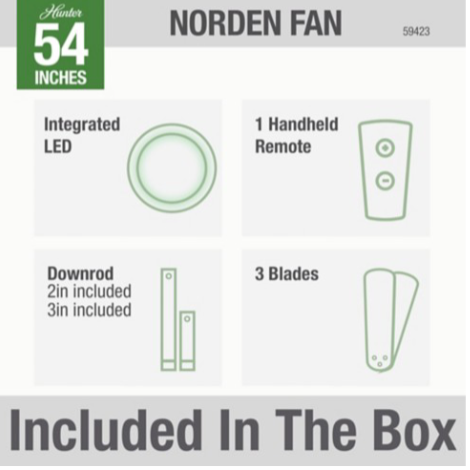 54" LED Norden Fan