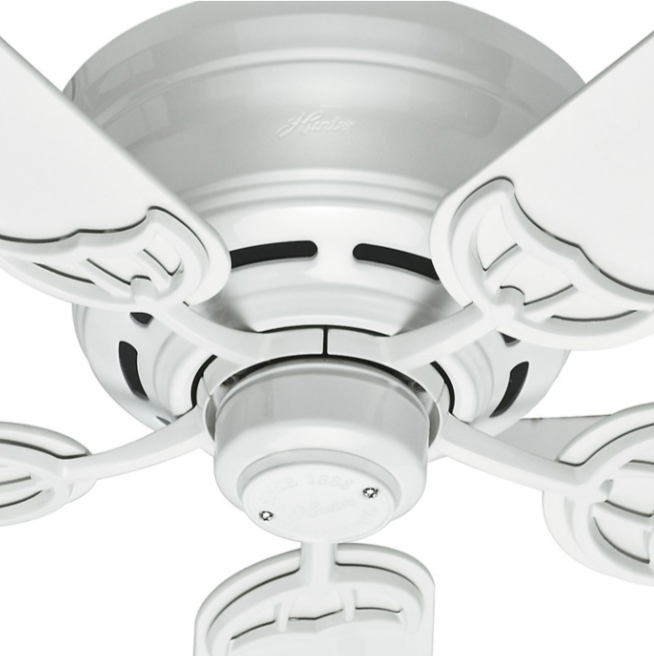 Hunter Low Profile III 52 in. Indoor Antique Pewter Ceiling Fan 53071 Hunter Low Profile III 52 in. Indoor Antique Pewter Ceiling Fan 53071