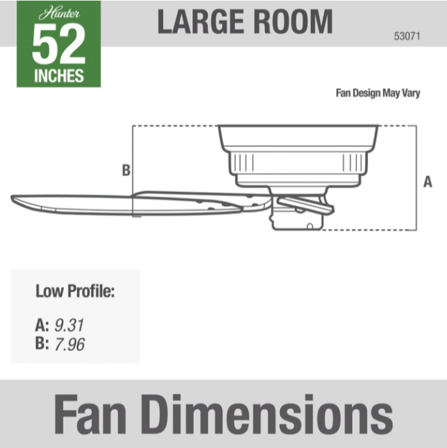 52" Low Profile III Fan