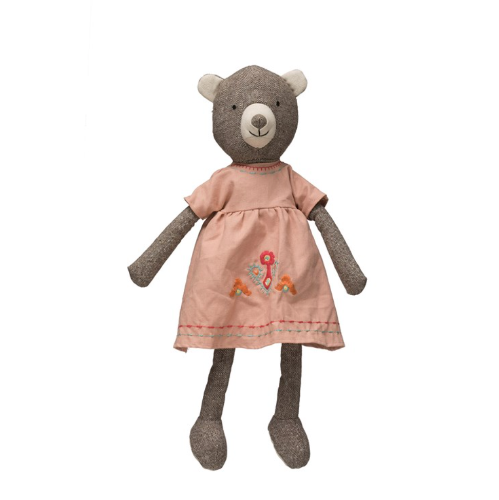 Fabric Bear in Dress - B&P