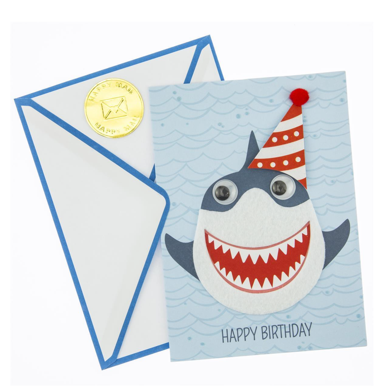 Shark Bite Birthday Card