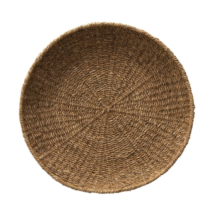 21.5" Round Seagrass Tray