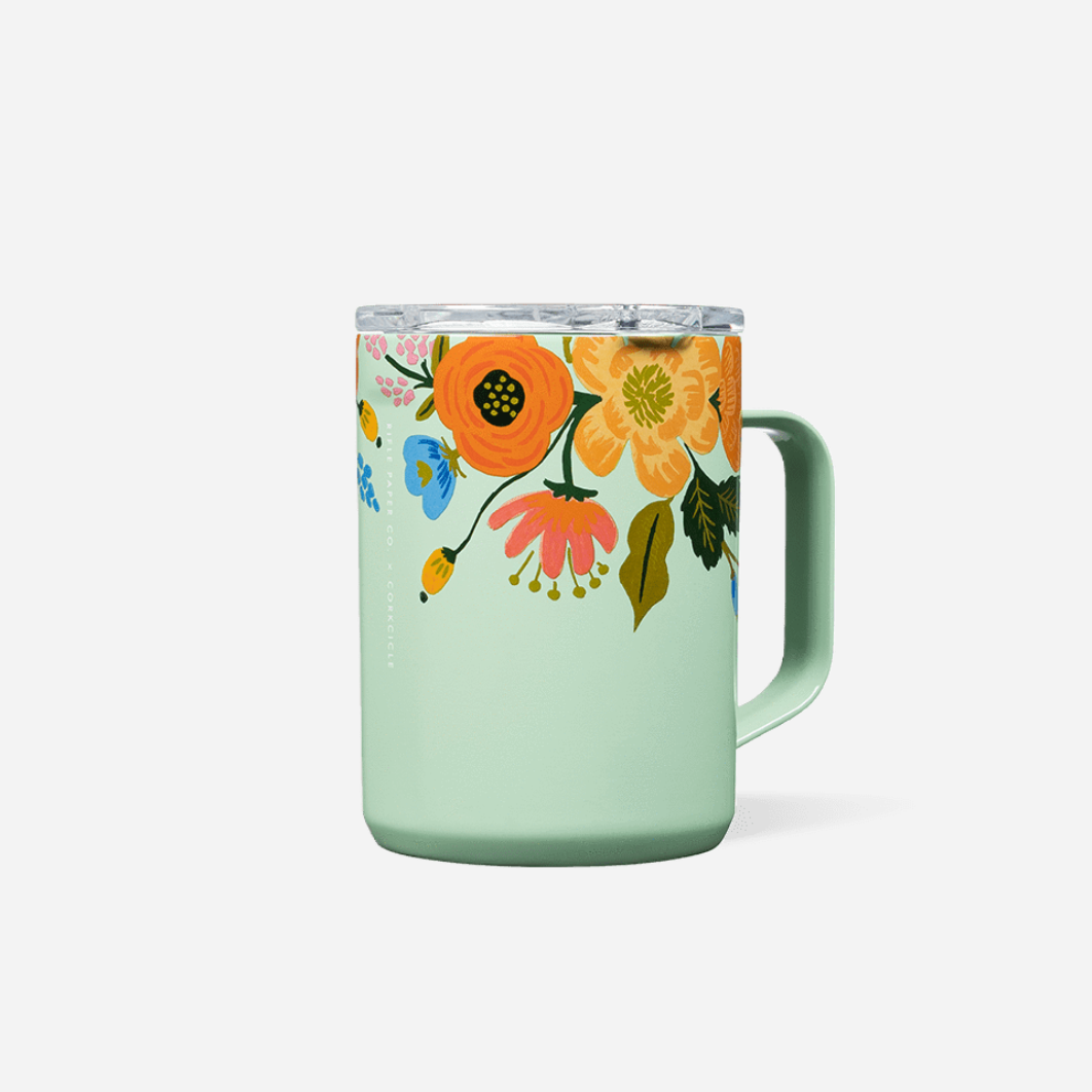 16oz Mug - Lively Mint Floral