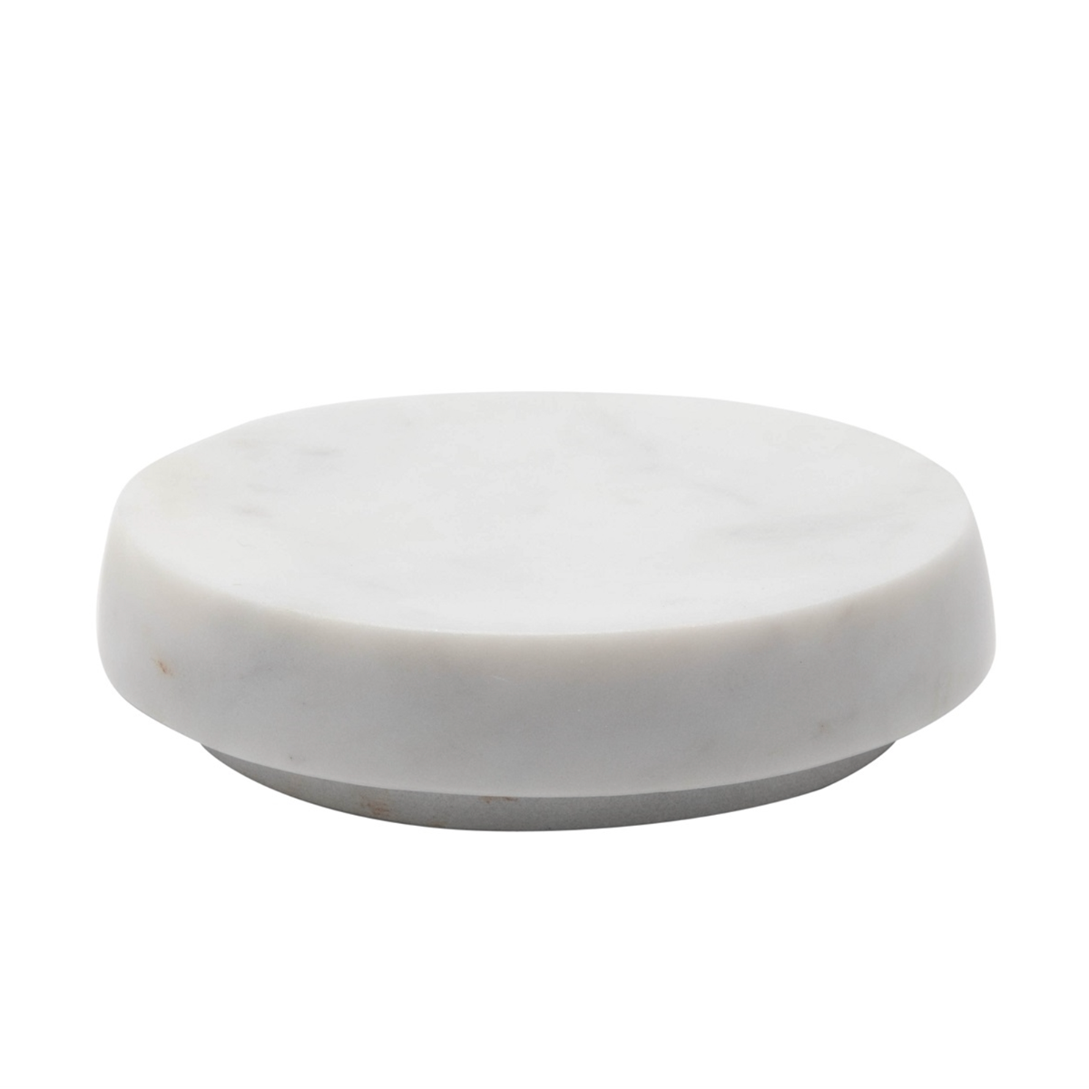 4" Marble Round Soap Dish - Wh