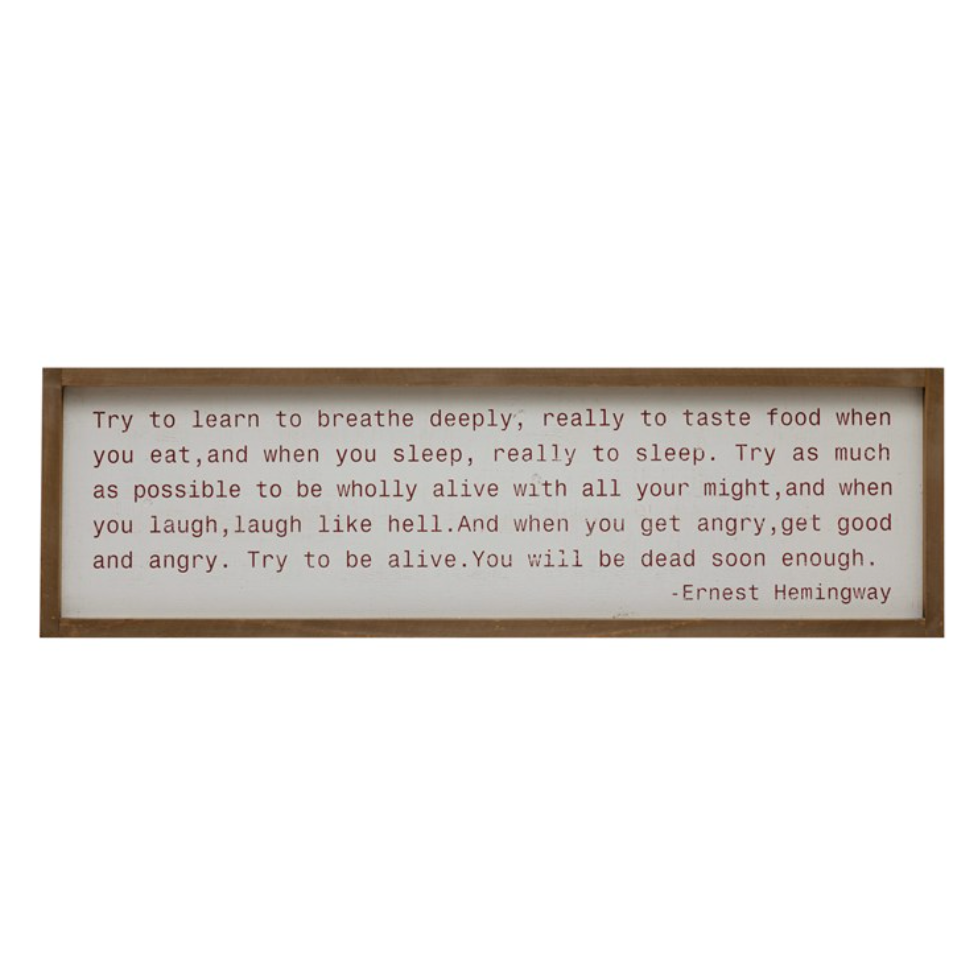 'Try To Learn' Wall Decor