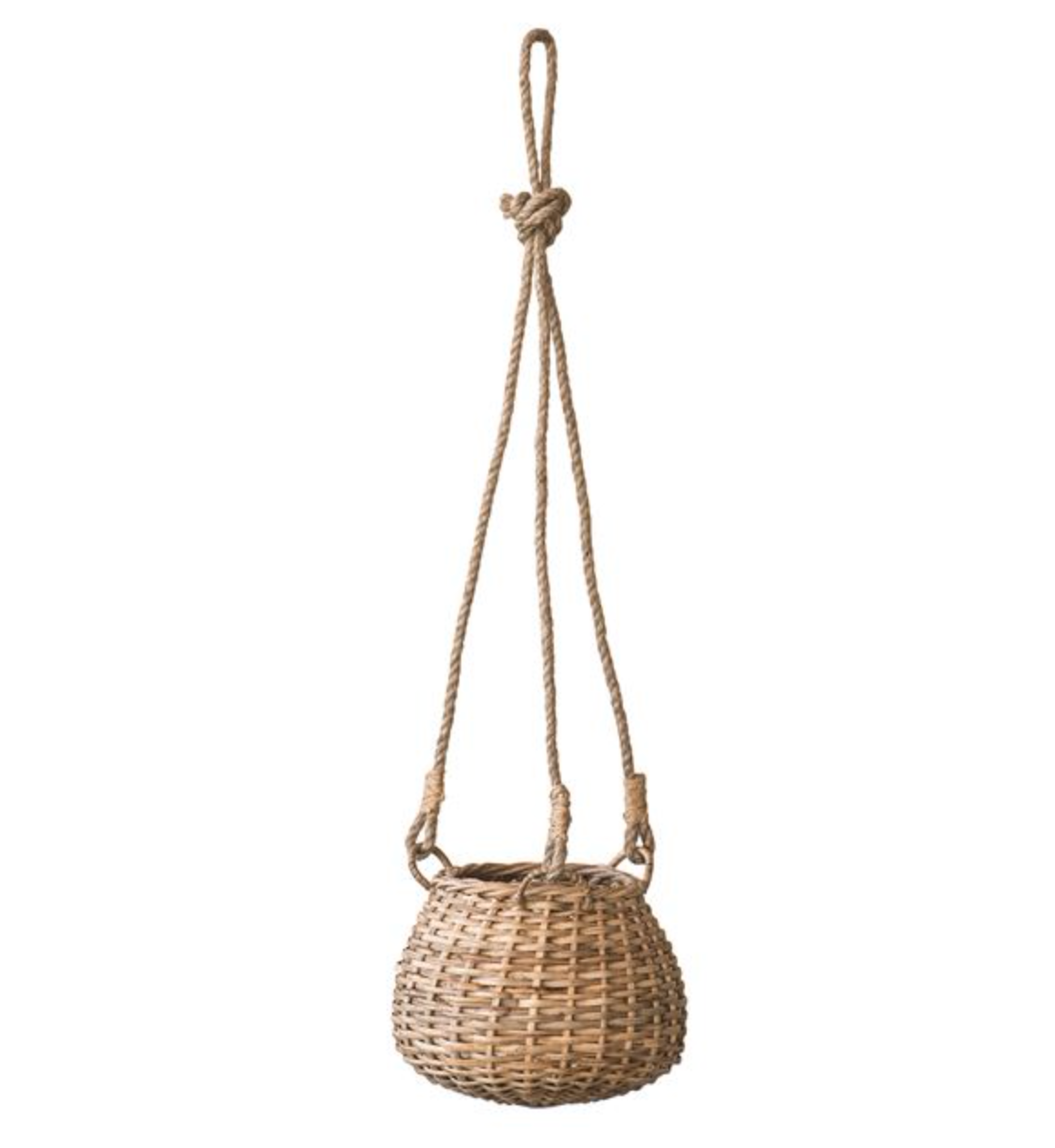 Woven Hanging Rattan Basket
