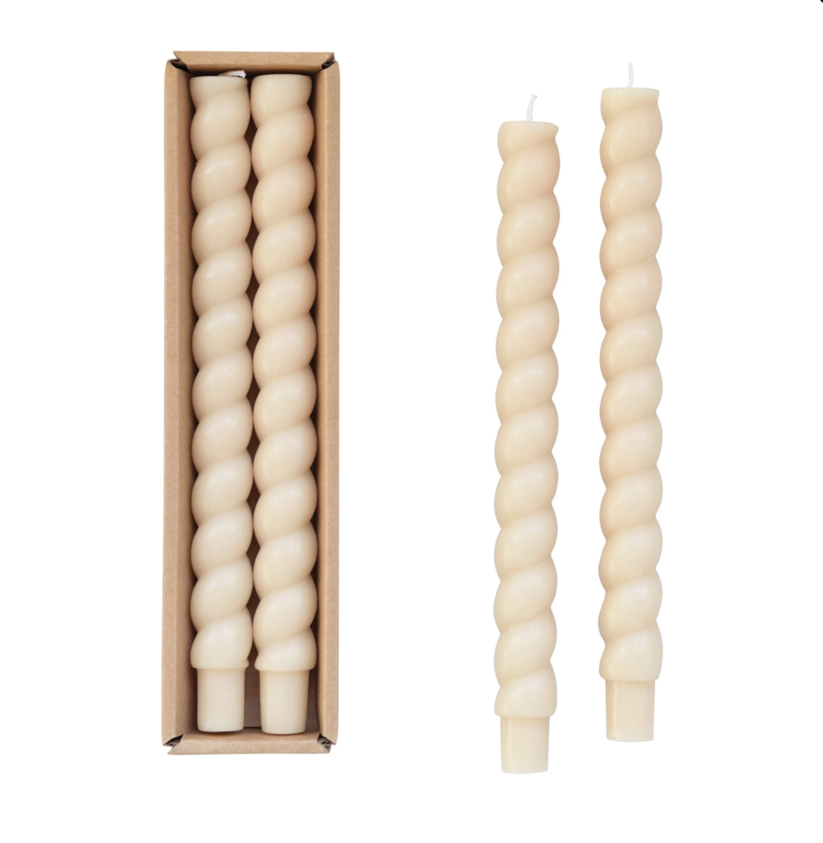 Twisted Taper Candles Pair Pack