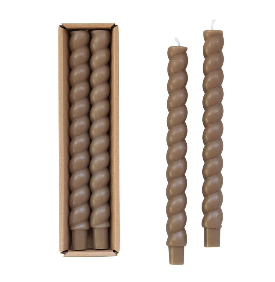 Twisted Taper Candles Pair Pack