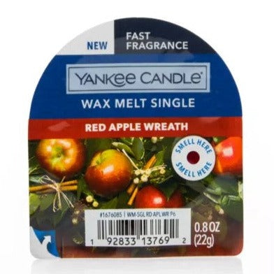 Red Apple Wreath Wax Melt Single