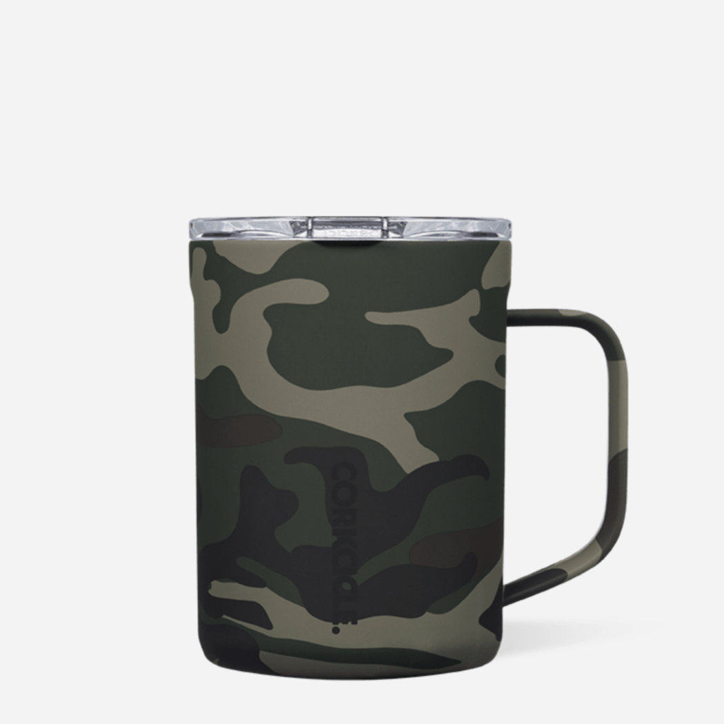 16oz Coffee Mug -Woodland Camo
