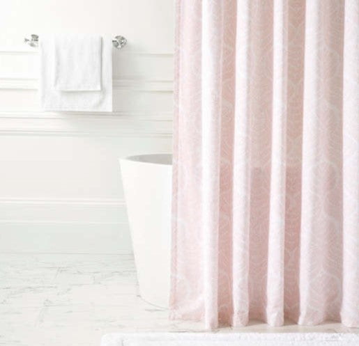 Flora Soft Pink Shower Curtain
