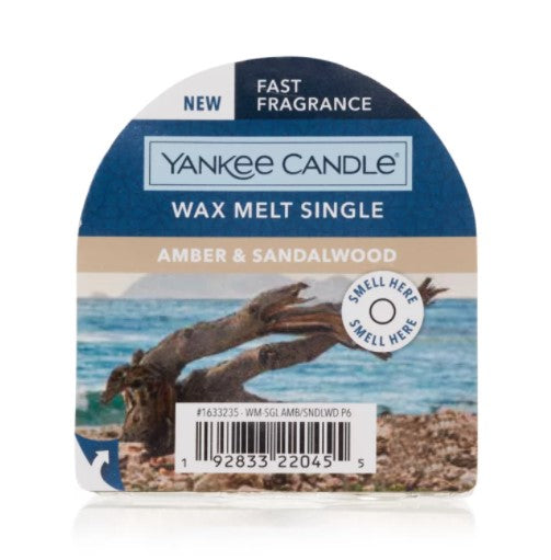 Amber & Sandalwood Wax Melt Single