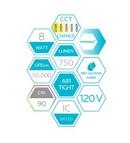 4" LED Mini Trim - 5CCT