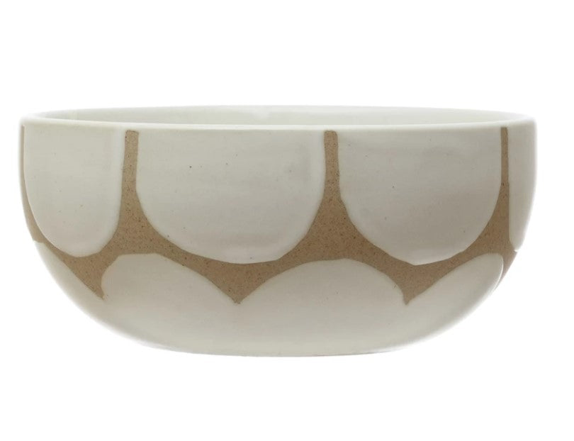 Stoneware Bowl w/ Scallop