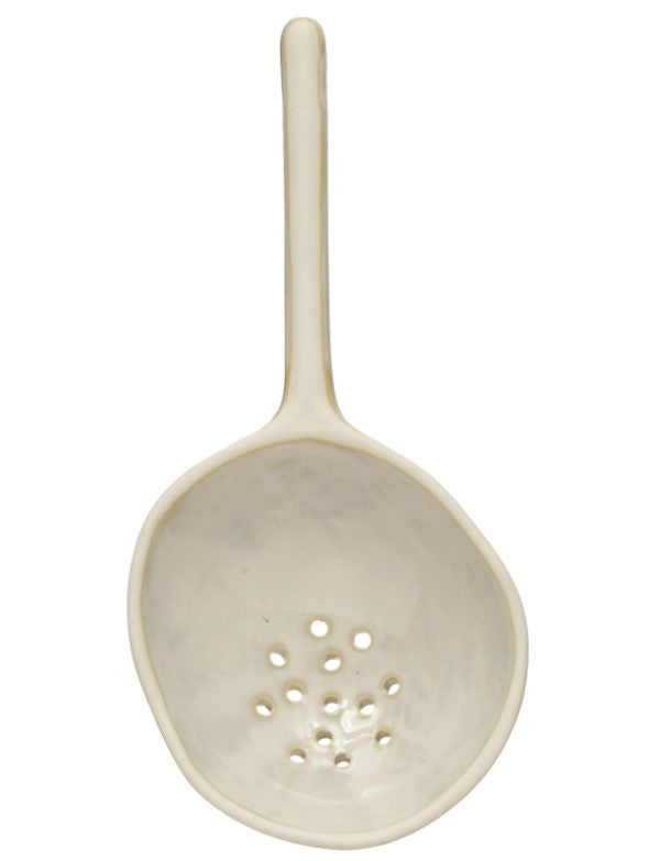 Stoneware Strainer Spoon Lg