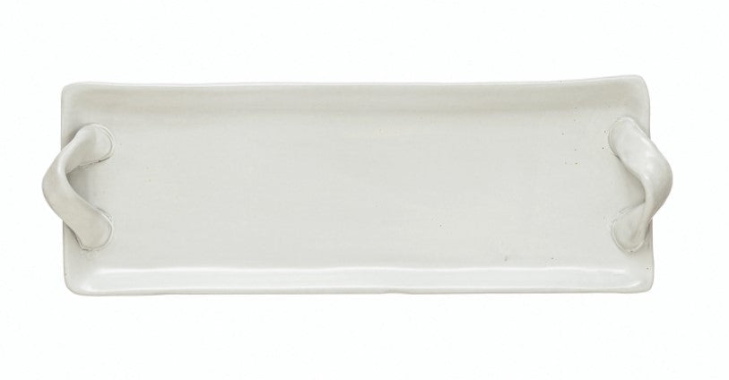 Stoneware Tray w/ Handles