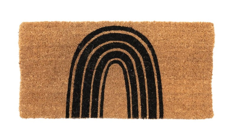 Black Rainbow Doormat