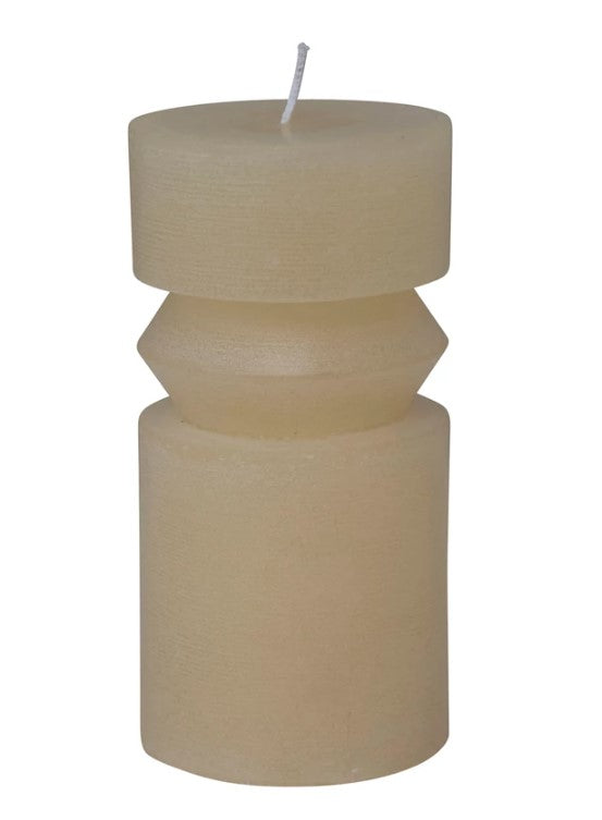 Totem Pillar Candle - Tan