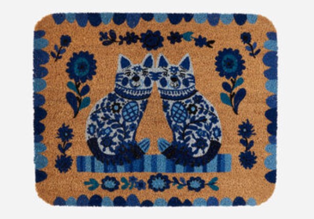 Blue & White Dog/Cat Mat