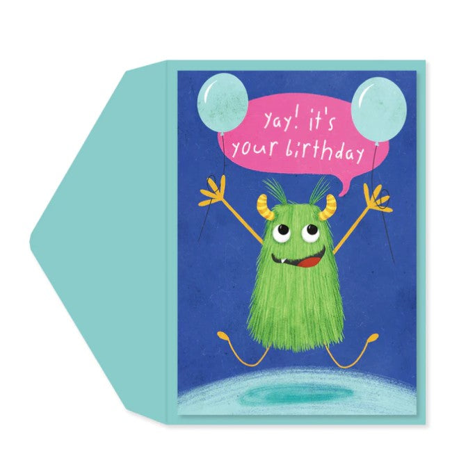 Happy Monster Birthday Card