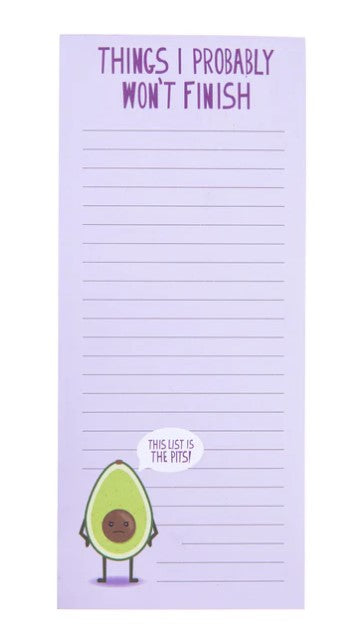 Punny Avocado Magnetic Notepad