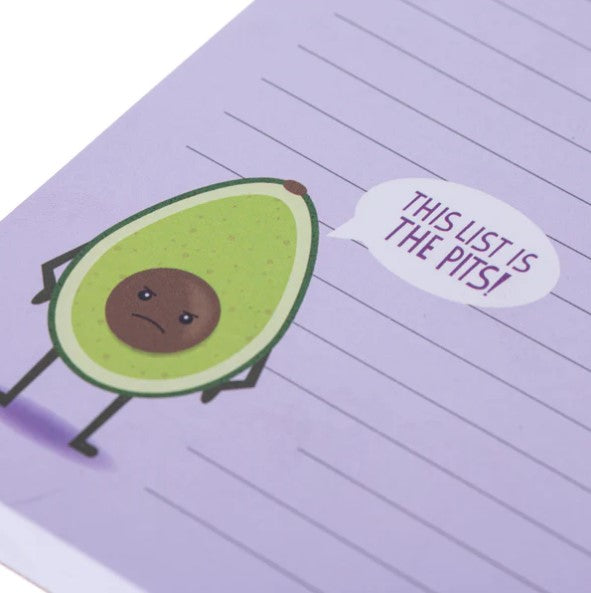 Punny Avocado Magnetic Notepad