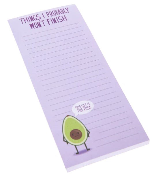 Punny Avocado Magnetic Notepad