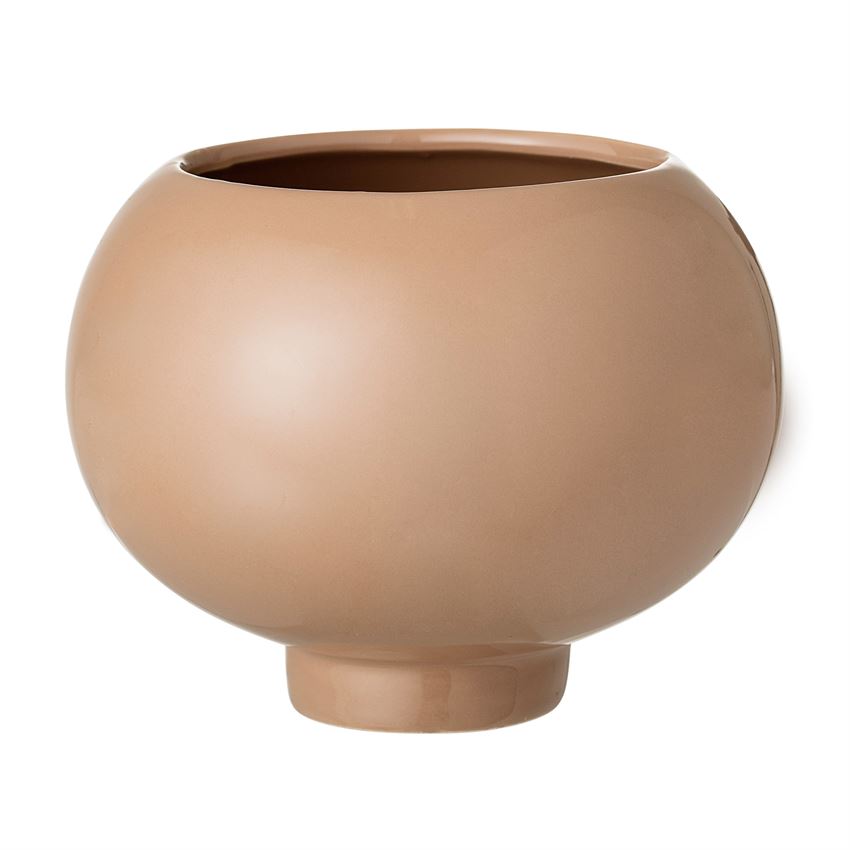 Stoneware Flower Pot - Nude