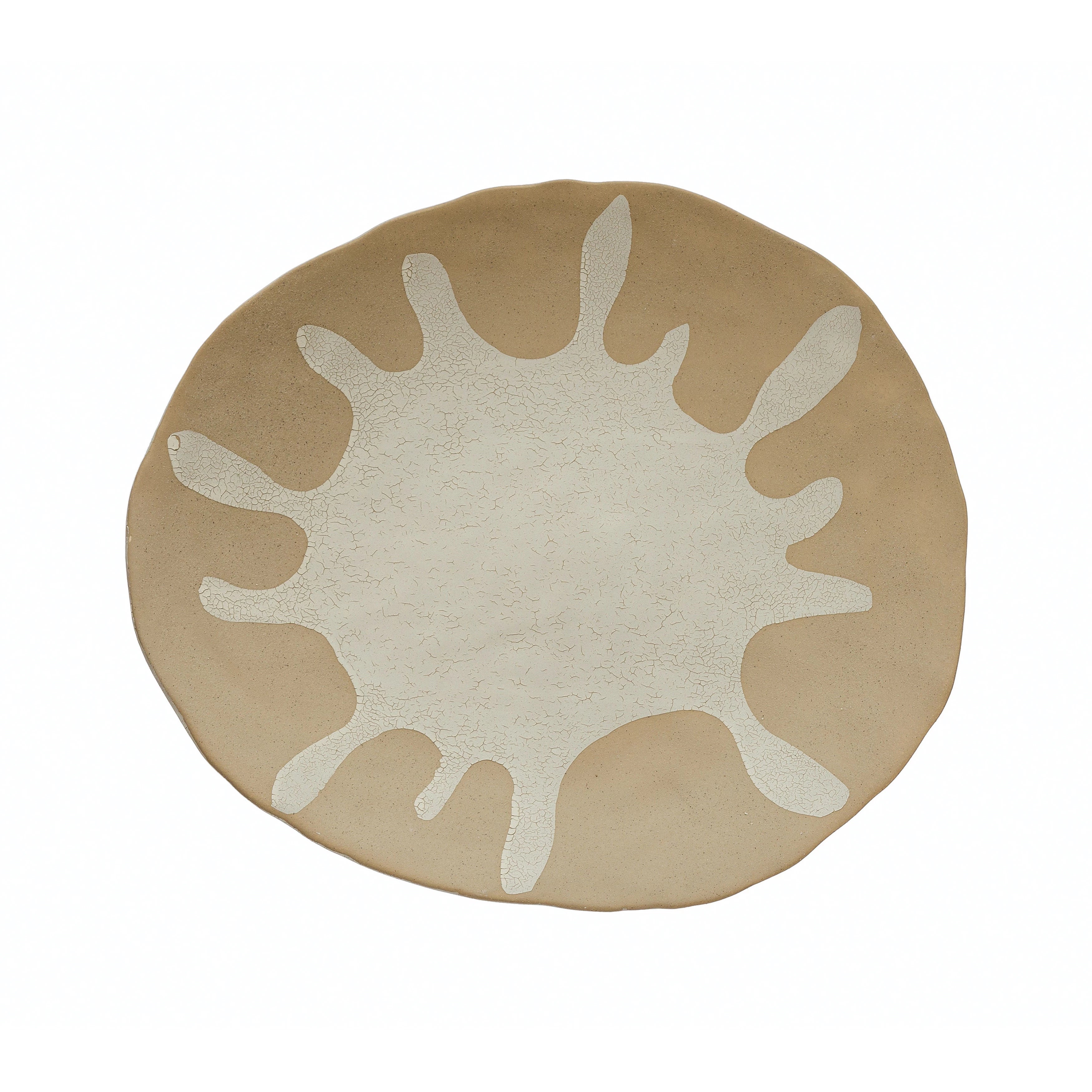 Stoneware Platter w/ Design