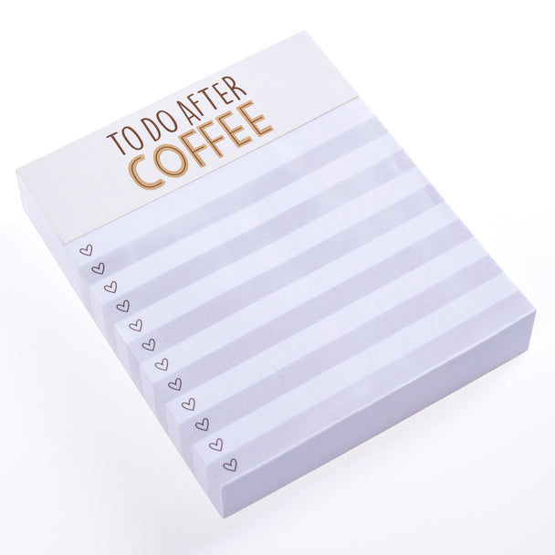 To Do After Coffee Notepad