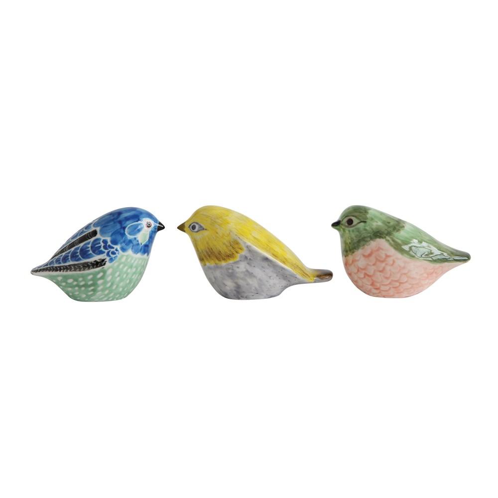 Hand-Painted Stoneware Bird