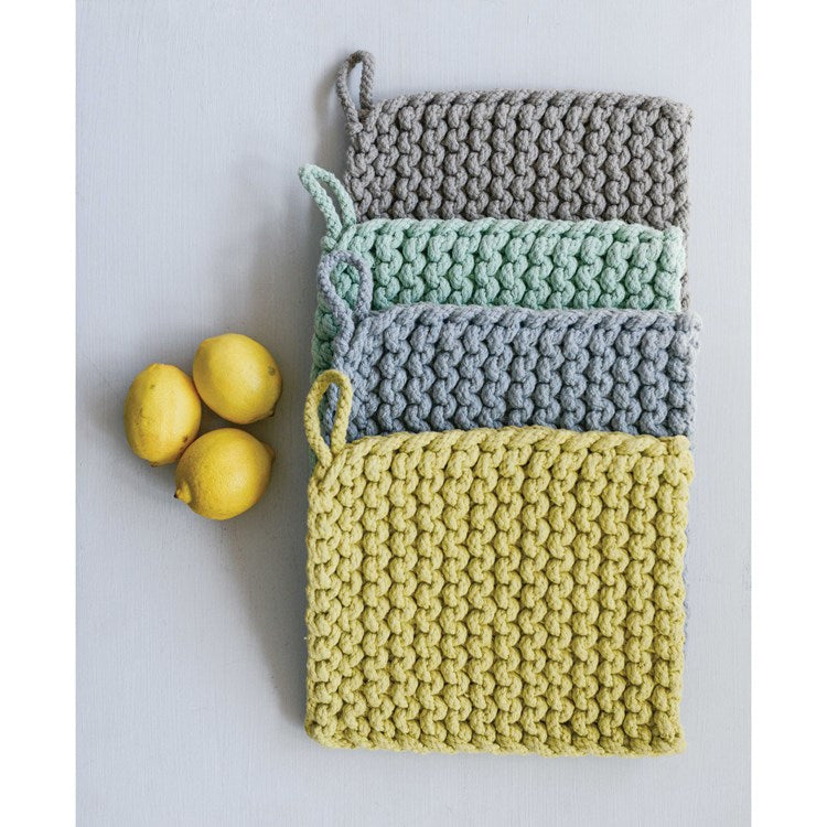 8" Sq Crocheted Pot Holder
