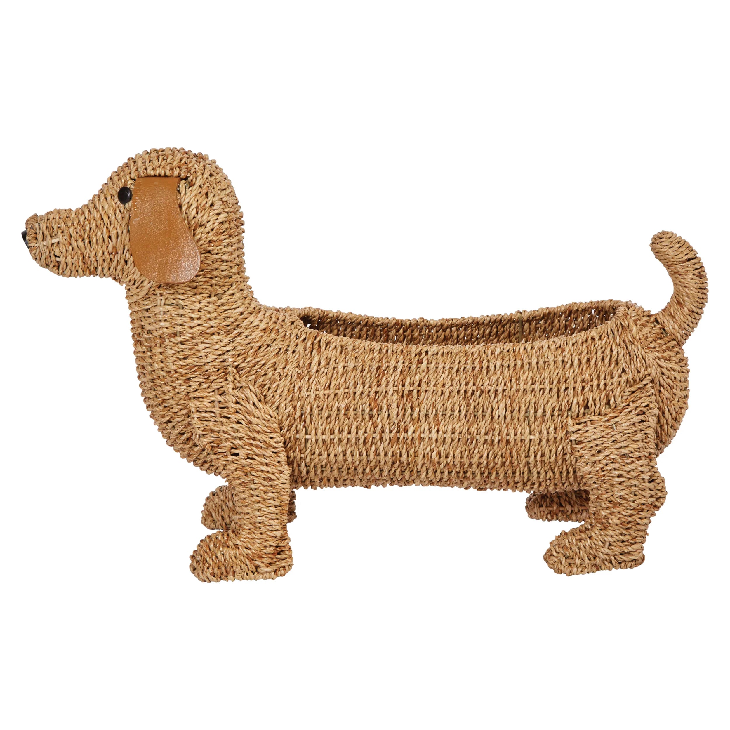 Hand-Woven Dog Basket