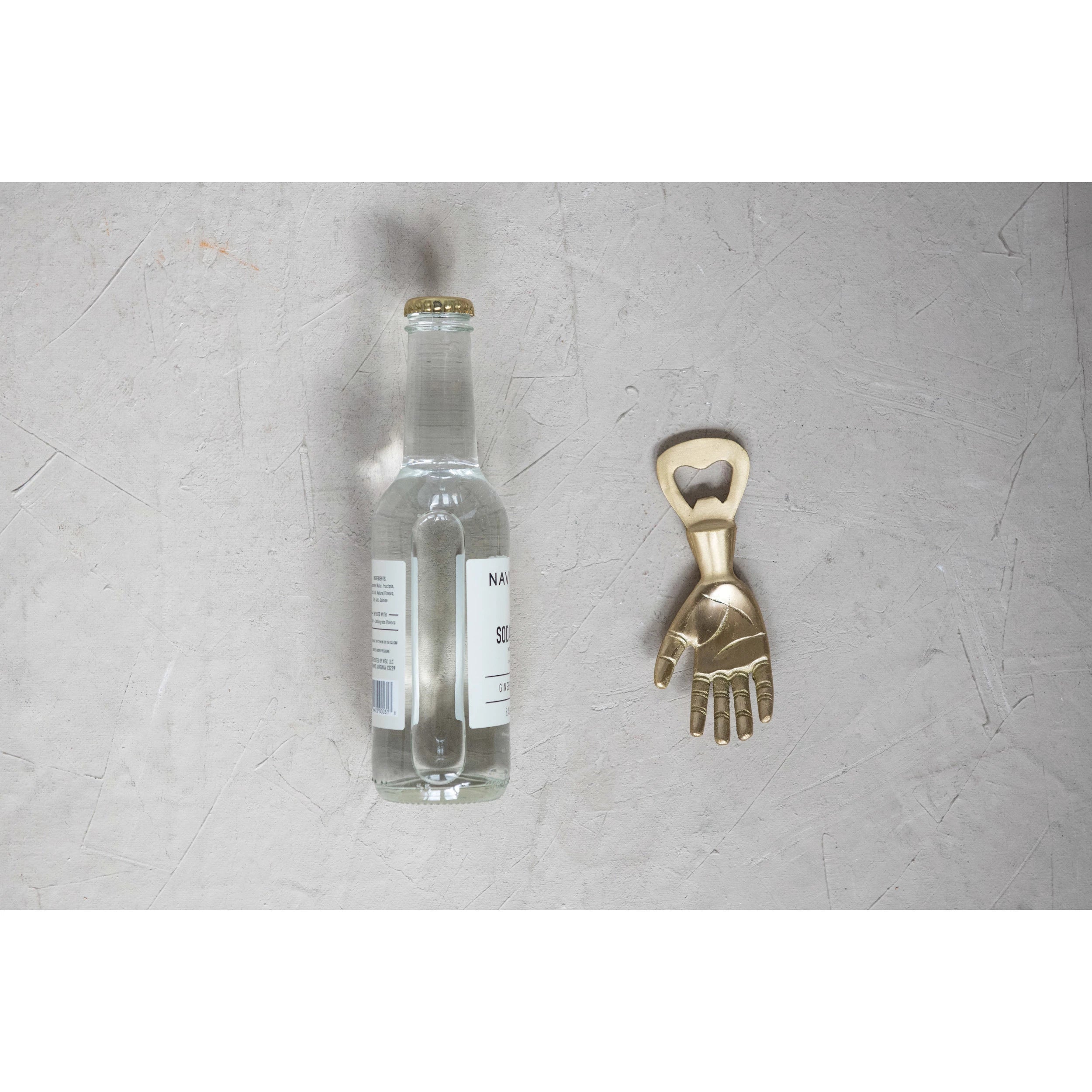 5" Brass Hand Bottle Opener