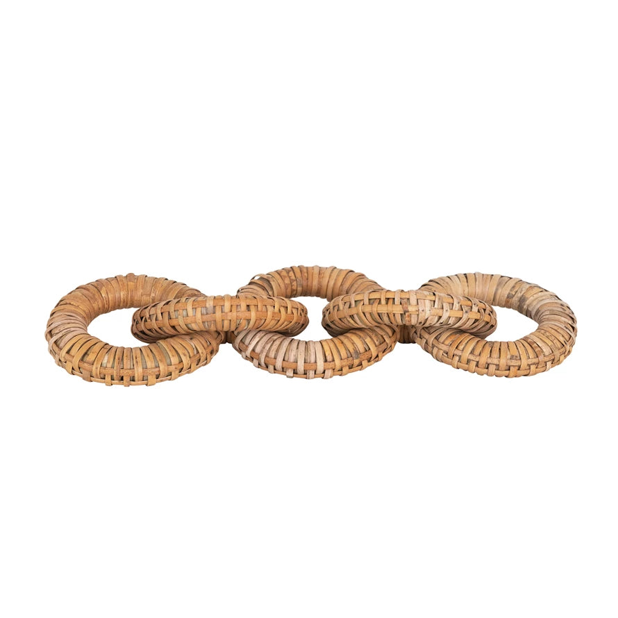 Rattan Wrapped 5Link Chain