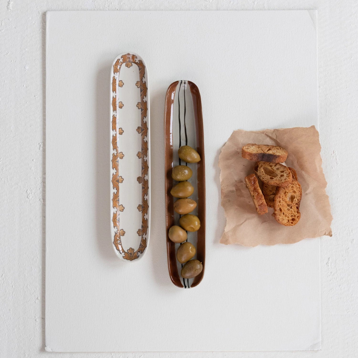 Oval Hand Painted Tray