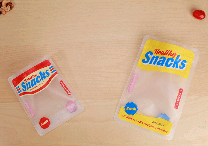 Small Healthy Snack Zipper Bag